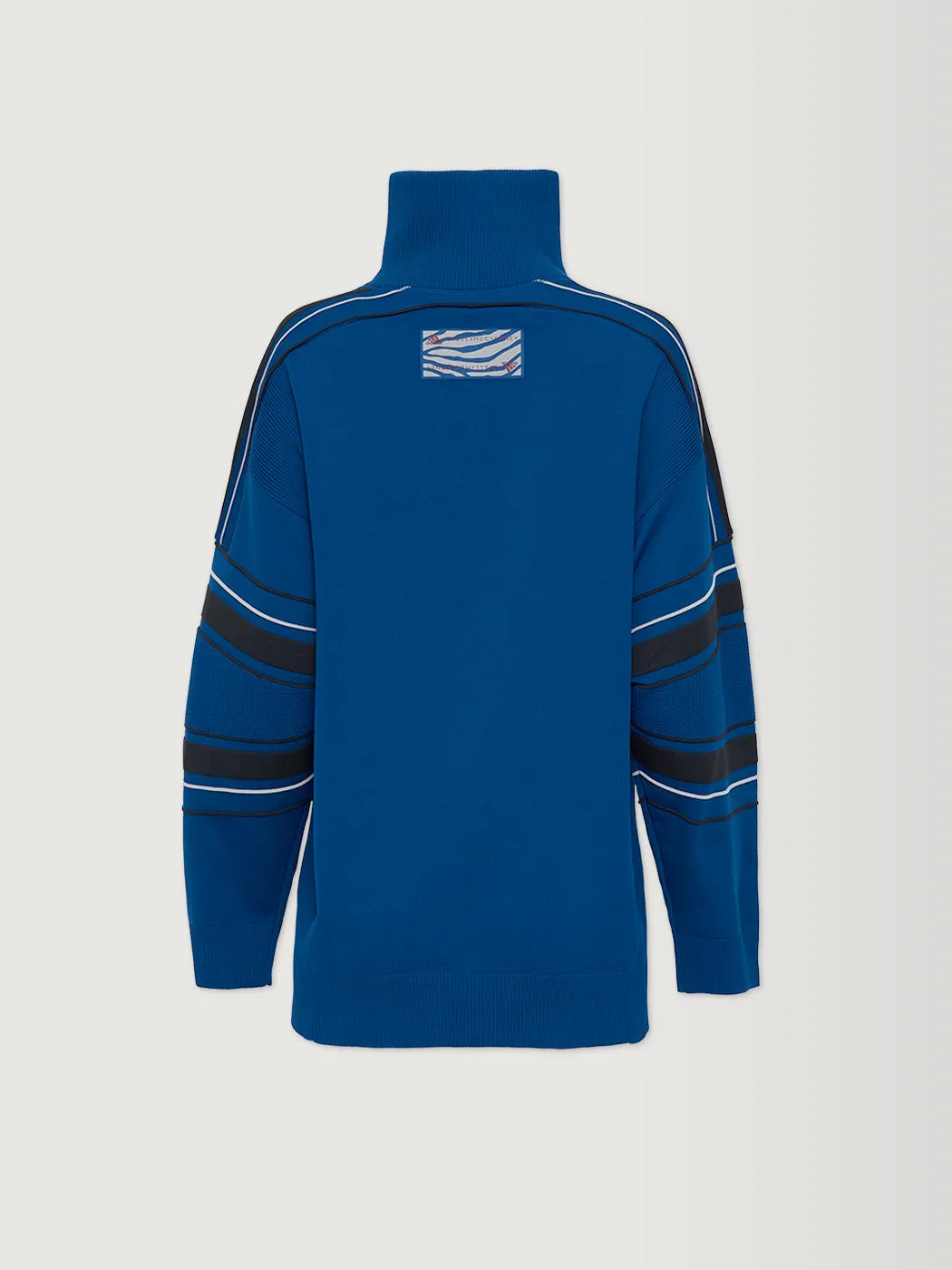 Adidas By Stella Mccartney Knit Mix Pullover - Mystery Blue
