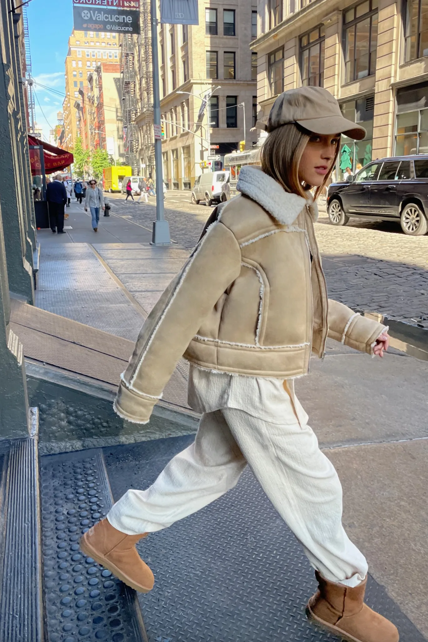 Cropped Sherpa Jacket