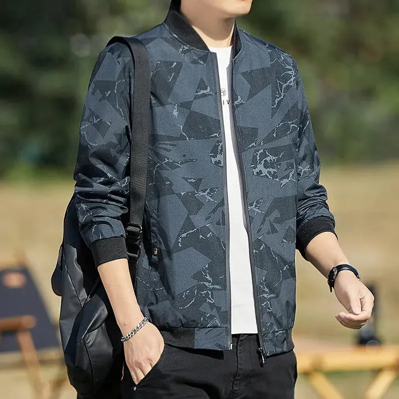 Men's Jacket Stand Collar Casual Thin Jacket