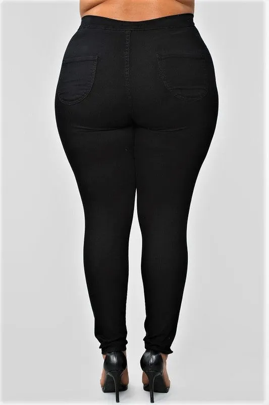 Plus Size Basic Skinny Jeans