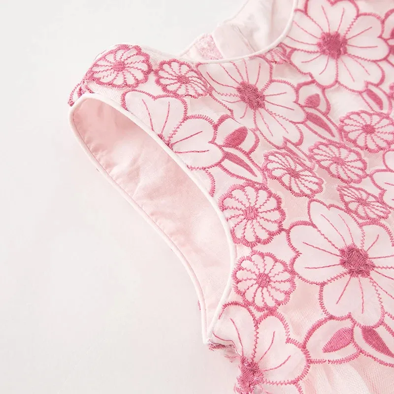 "Belle Fleurs" Tulle Party Dress