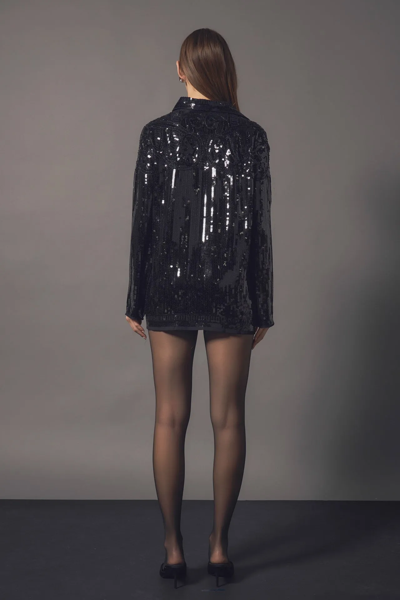 Sequins Dress Shirt