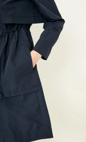 Women's Spring/Autumn Nylon Long Trench Coat